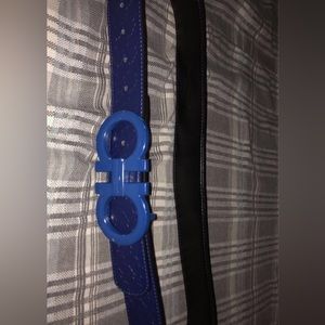 Reversible Blue Ferragamo Belt